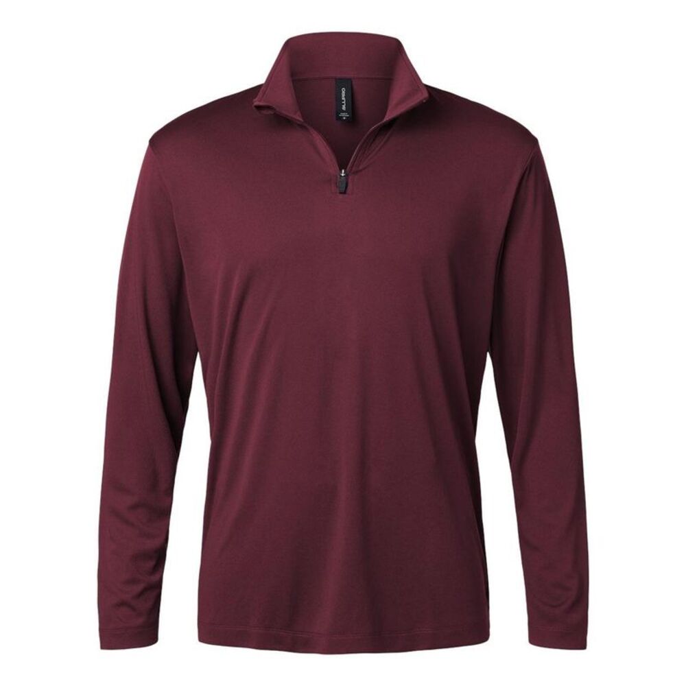 AllPro Pro-Lock Performance Quarter-Zip Pullover / Maroon